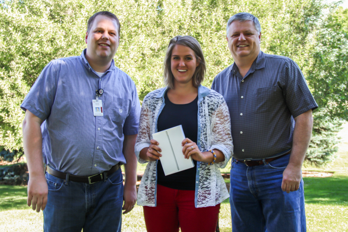 From left to right: Curtis Larsen, Krystal Larrabee, and Ray Carsey From left to right: Curtis Larsen, Krystal Larrabee, and Ray Carsey