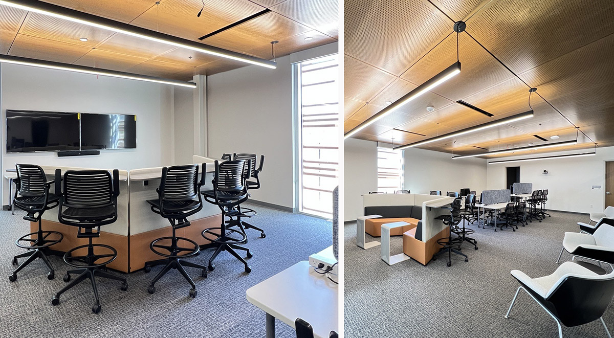 The Juniper Building's digital learning center (select to enlarge). Images courtesy of Holly K. Johnson.