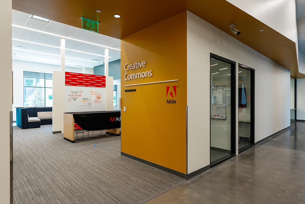 Adobe Creative Commons is located on the first floor of Kahlert Village (photo courtesy of the University of Utah) Adobe Creative Commons is located on the first floor of Kahlert Village (photo courtesy of the University of Utah)