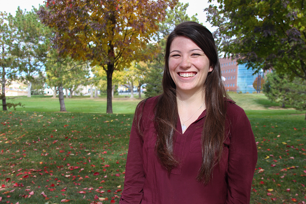 Calli Peterson, student employee for UIT's Unified Communications team.