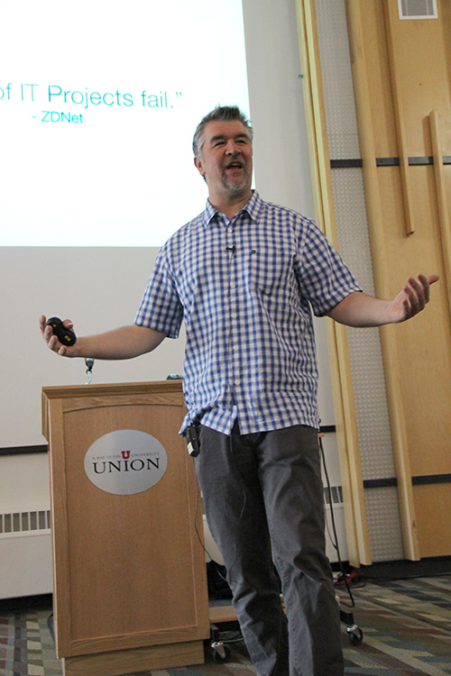 Scenes from the March 7, 2014, UIT All-Hands Meeting.